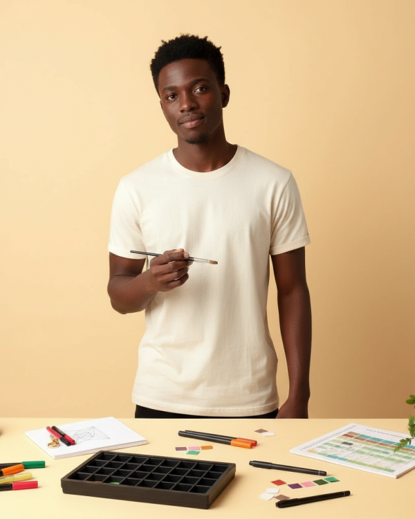 Build-Your-Own Custom Tee on model